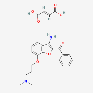 (3-Amino-7-(3-(dimethylamino)propoxy)benzofuran-2-yl)(phenyl)methanone fumarate