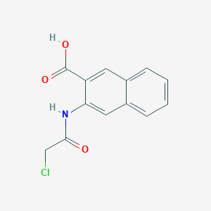 molecular formula C13H10ClNO3 B1520529 3-(2-氯乙酰氨基)萘-2-羧酸 CAS No. 1181868-84-7