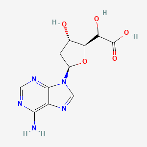 2-[(2S,3S,5R)-5-(6-aminopurin-9-yl)-3-hydroxyoxolan-2-yl]-2-hydroxyacetic acid