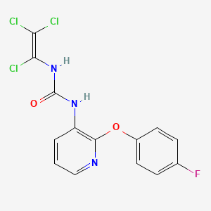 N-[2-(4-fluorophenoxy)-3-pyridyl]-N'-(1,2,2-trichlorovinyl)urea