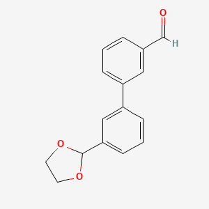 3'-(1,3-Dioxolan-2-yl)[1,1'-biphenyl]-3-carbaldehyde