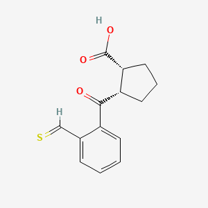 (1R,2S)-2-(2-methanethioylbenzoyl)cyclopentane-1-carboxylic acid