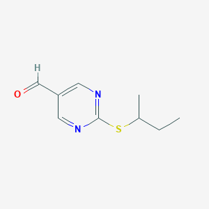 B1520535 2-(Sec-butylthio)pyrimidine-5-carbaldehyde CAS No. 915920-24-0
