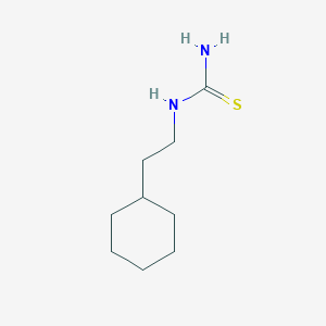 molecular formula C9H18N2S B15205386 (2-Cyclohexyl-ethyl)-thiourea 