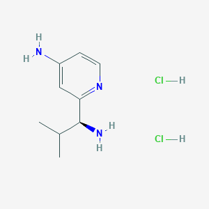 (S)-2-(1-Amino-2-methylpropyl)pyridin-4-amine dihydrochloride