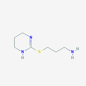 molecular formula C7H15N3S B15205413 3-(1,4,5,6-Tetrahydro-pyrimidin-2-ylsulfanyl)-propylamine 