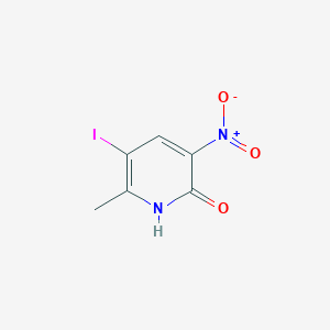 molecular formula C6H5IN2O3 B15205437 5-Iodo-6-methyl-3-nitropyridin-2-ol 