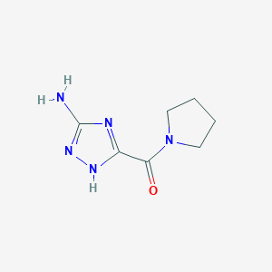 molecular formula C7H11N5O B1520544 (5-氨基-1H-1,2,4-三唑-3-基)(吡咯烷-1-基)甲酮 CAS No. 921225-14-1