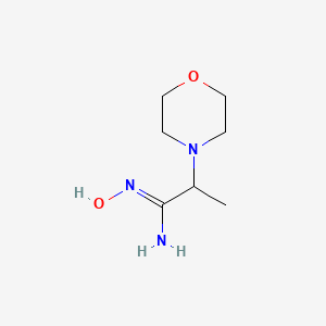 molecular formula C7H15N3O2 B1520545 (1Z)-N'-羟基-2-(4-吗啉基)丙酰胺 CAS No. 720706-09-2