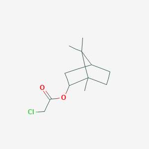 molecular formula C12H19ClO2 B15205459 1,7,7-Trimethylbicyclo[2.2.1]heptan-2-yl-2-chloroacetate 