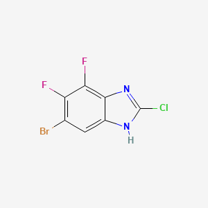 6-Bromo-2-chloro-4,5-difluoro-1H-benzimidazole