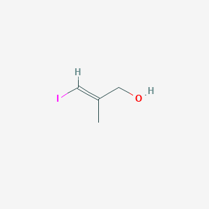 molecular formula C4H7IO B15205488 3-Iodo-2-methylprop-2-en-1-ol 