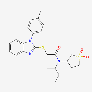 N-(sec-Butyl)-N-(1,1-dioxidotetrahydrothiophen-3-yl)-2-((1-(p-tolyl)-1H-benzo[d]imidazol-2-yl)thio)acetamide