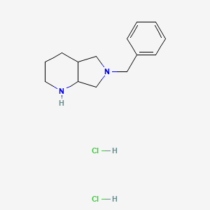 molecular formula C14H22Cl2N2 B1520552 6-苄基八氢-1H-吡咯并[3,4-b]吡啶二盐酸盐 CAS No. 1196146-96-9