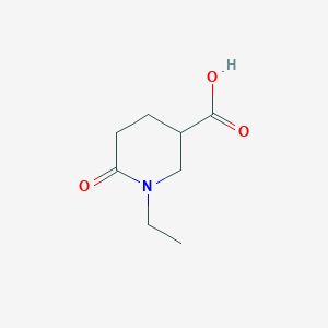 molecular formula C8H13NO3 B1520559 1-乙基-6-氧代哌啶-3-羧酸 CAS No. 915919-82-3