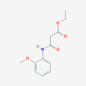 molecular formula C12H15NO4 B15205592 Ethyl 3-[(2-methoxyphenyl)amino]-3-oxopropanoate 