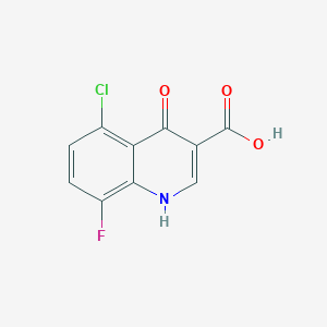 5-Chloro-8-fluoro-4-hydroxyquinoline-3-carboxylic acid