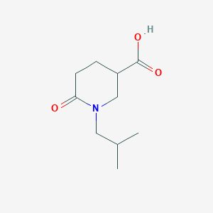 molecular formula C10H17NO3 B1520560 1-异丁基-6-氧代哌啶-3-羧酸 CAS No. 915924-95-7