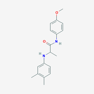 2-(3,4-Dimethyl-phenylamino)-N-(4-methoxy-phenyl)-propionamide