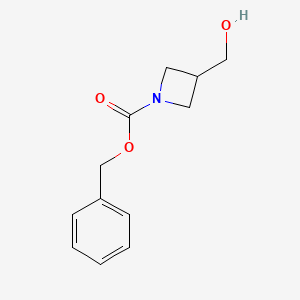 molecular formula C12H15NO3 B1520563 苯甲酸苄酯 3-(羟甲基)氮杂环丁烷-1-甲酸酯 CAS No. 618446-42-7