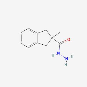 molecular formula C11H14N2O B15205633 2-Methyl-indan-2-carboxylic acid hydrazide CAS No. 1414959-02-6