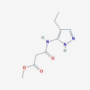 Methyl 3-((4-ethyl-1H-pyrazol-3-yl)amino)-3-oxopropanoate