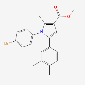 methyl 1-(4-bromophenyl)-5-(3,4-dimethylphenyl)-2-methyl-1H-pyrrole-3-carboxylate