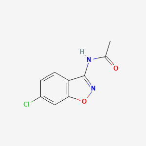 molecular formula C9H7ClN2O2 B15205836 N-(6-Chlorobenzo[d]isoxazol-3-yl)acetamide 