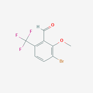 3-Bromo-2-methoxy-6-(trifluoromethyl)benzaldehyde