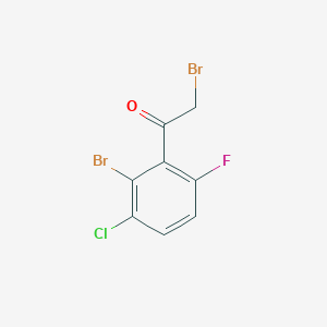 2-Bromo-3-chloro-6-fluorophenacyl bromide