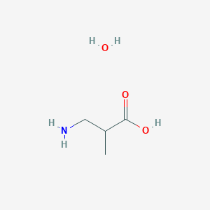 molecular formula C4H11NO3 B1520590 3-Amino-2-methylpropanoic acid hydrate CAS No. 214139-20-5