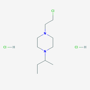 molecular formula C10H23Cl3N2 B1520591 1-sec-Butyl-4-(2-chloro-ethyl)-piperazine dihydrochloride CAS No. 722491-43-2