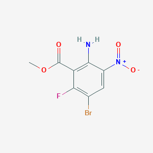 Methyl 2-amino-5-bromo-6-fluoro-3-nitrobenzoate