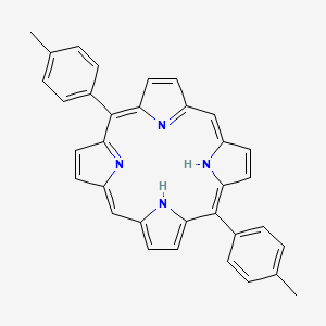 molecular formula C34H26N4 B15205972 5,15-Di-p-tolylporphyrin 