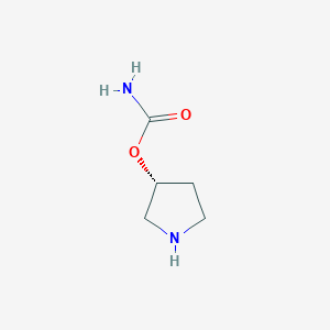 molecular formula C5H10N2O2 B15206004 (R)-Pyrrolidin-3-yl carbamate 