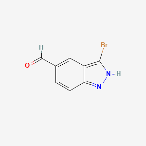 molecular formula C8H5BrN2O B1520601 3-溴-1H-吲唑-5-甲醛 CAS No. 1086391-08-3