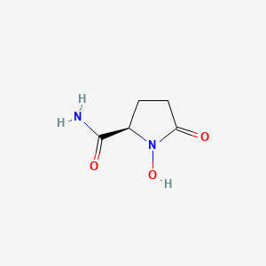 (R)-1-Hydroxy-5-oxopyrrolidine-2-carboxamide