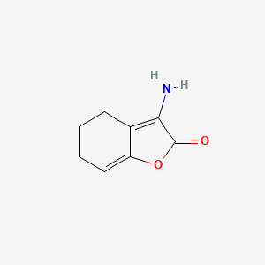 molecular formula C8H9NO2 B15206051 3-Amino-5,6-dihydrobenzofuran-2(4H)-one CAS No. 74495-89-9