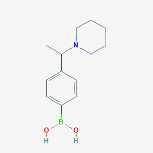 molecular formula C13H20BNO2 B1520606 [4-(1-哌啶-1-基乙基)苯基]硼酸 CAS No. 1287753-40-5