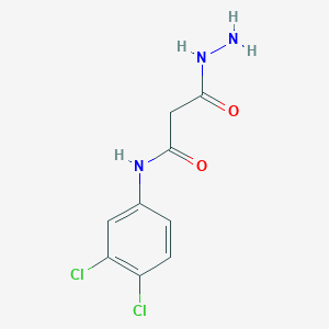 molecular formula C9H9Cl2N3O2 B15206076 N-(3,4-Dichloro-phenyl)-2-hydrazinocarbonyl-acetamide 