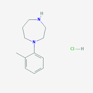 molecular formula C12H19ClN2 B15206101 1-(2-Methylphenyl)homopiperazine hydrochloride 