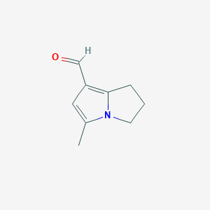 2,3-Dihydro-5-methyl-1H-pyrrolizine-7-carboxaldehyde