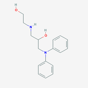 molecular formula C17H22N2O2 B15206149 1-Diphenylamino-3-(2-hydroxy-ethylamino)-propan-2-ol 