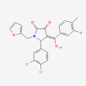 5-(3,4-Dichlorophenyl)-4-(3-fluoro-4-methylbenzoyl)-1-(furan-2-ylmethyl)-3-hydroxy-1H-pyrrol-2(5H)-one