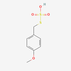 molecular formula C8H10O4S2 B15206175 S-(4-Methoxybenzyl) O-hydrogen sulfurothioate 