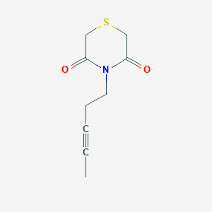 4-(Pent-3-yn-1-yl)thiomorpholine-3,5-dione