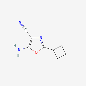 5-Amino-2-cyclobutyl-1,3-oxazole-4-carbonitrile