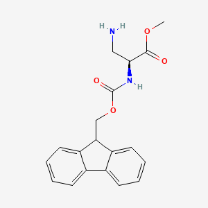 molecular formula C19H20N2O4 B15206223 Methyl (S)-2-((((9H-fluoren-9-yl)methoxy)carbonyl)amino)-3-aminopropanoate 