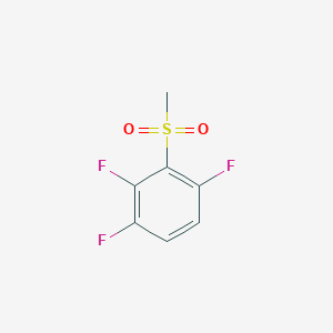 molecular formula C7H5F3O2S B15206237 2,3,6-Trifluorophenylmethylsulfone 