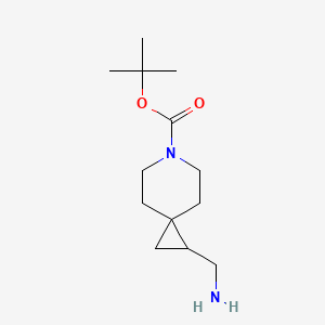 molecular formula C13H24N2O2 B1520624 叔丁基 1-(氨甲基)-6-氮杂螺[2.5]辛烷-6-羧酸酯 CAS No. 1163729-53-0
